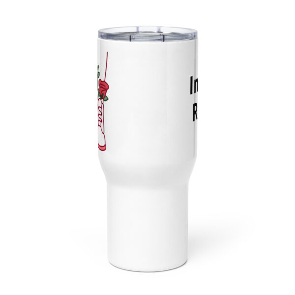 Travel mug with a handle
